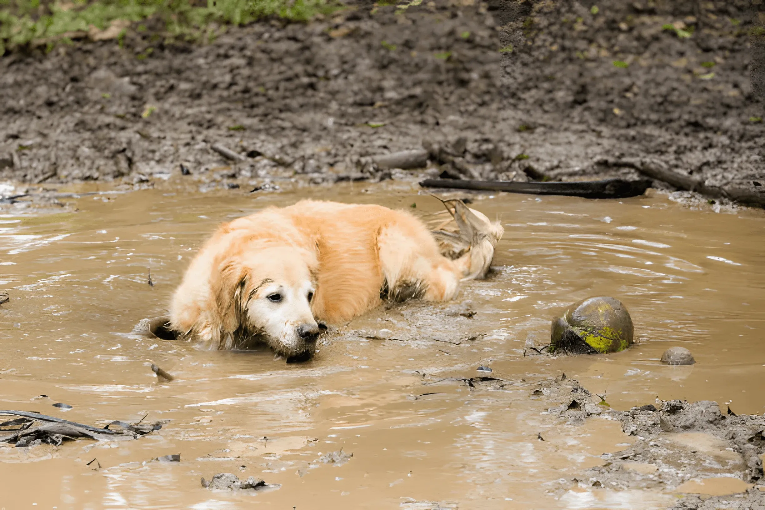 Koirat selittävät, miksi koirat tykkäävät maata mudassa